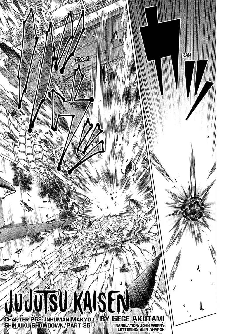 JUJUTSU KAISEN MANGA CHAPTER 263