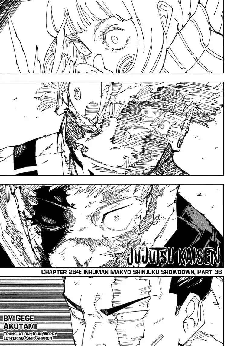 JUJUTSU KAISEN MANGA CHAPTER 264