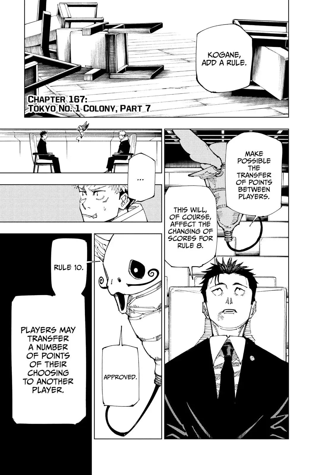 JUJUTSU KAISEN MANGA CHAPTER 167 - jujutsu-kaisen-merch.com