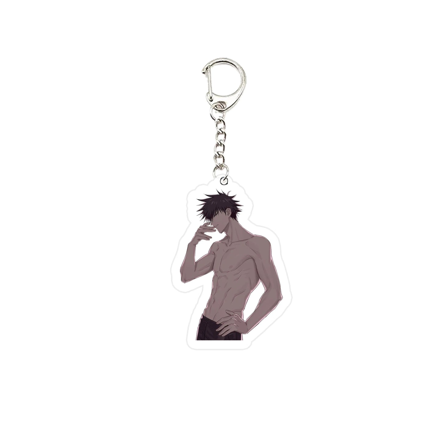 Porte-clés pendentif acrylique Geto Gojo, Anime Jujutsu Kaisen, porte-clés JJK, pour accessoires, sacs, bijoux, cadeaux