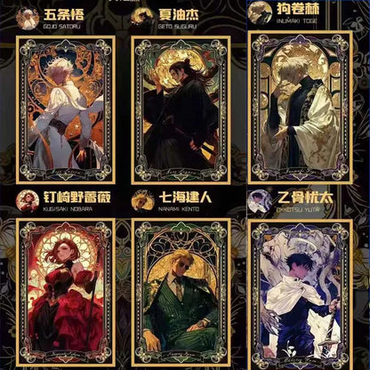 Fanxi Wen Chuang Jujutsu Kaisen Collection Card Booster Box Male God Acrylic Double Flash Paper Trading Card Games