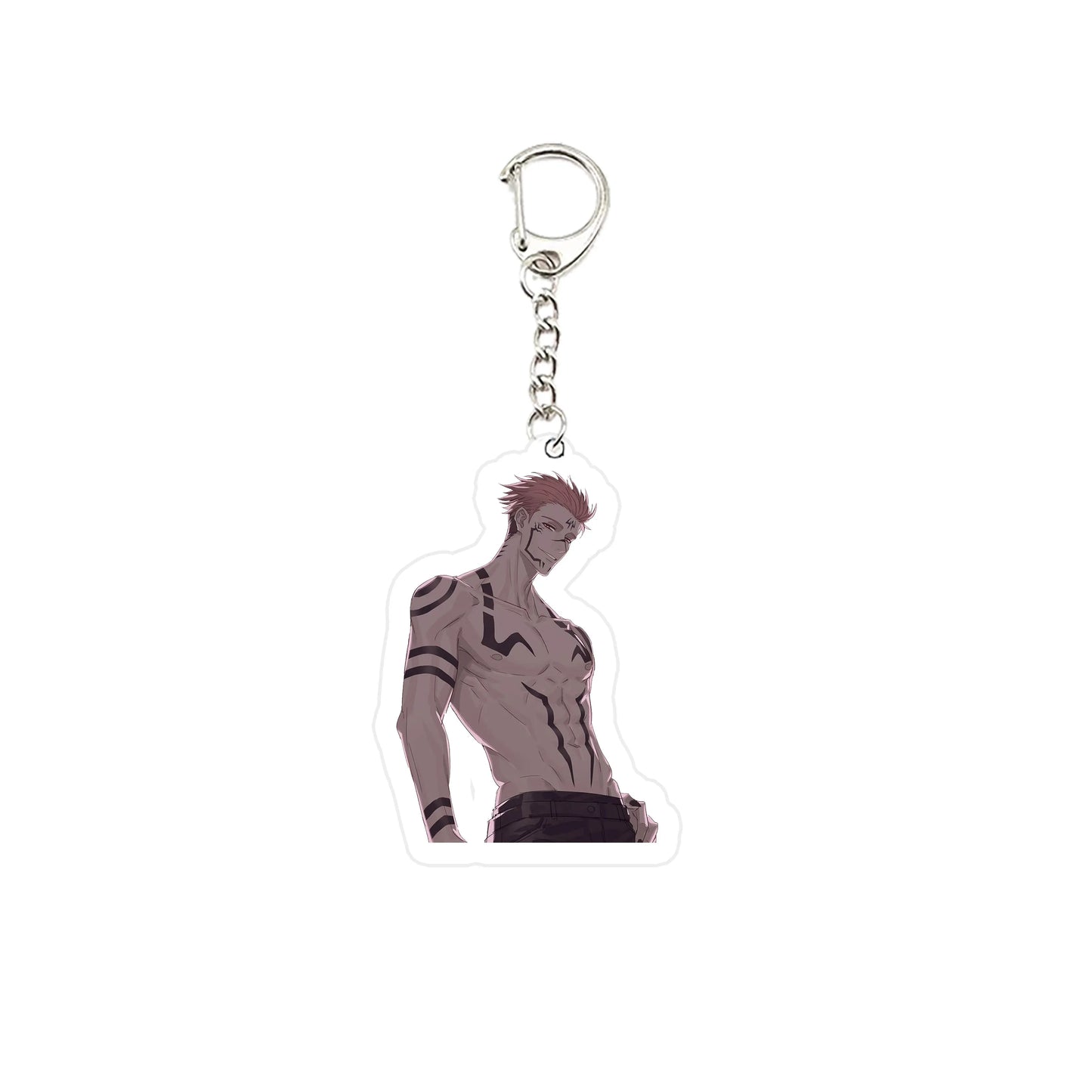 Porte-clés pendentif acrylique Geto Gojo, Anime Jujutsu Kaisen, porte-clés JJK, pour accessoires, sacs, bijoux, cadeaux