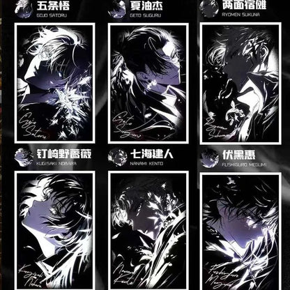 Fanxi Wen Chuang Jujutsu Kaisen Collection Card Booster Box Male God Acrylic Double Flash Paper Trading Card Games