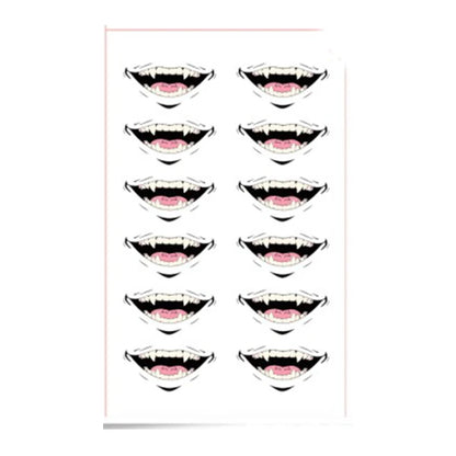Brdwn Jujutsu Kaisen Unisex Yuji Itadori Toge Inumaki Cosplay Tattoo Stickers - Jujutsu Kaisen Merch - Free Shipping Buy Now