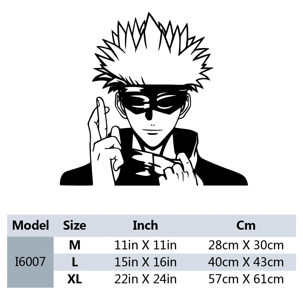 New Design Anime Jujutsu Kaisen Wall Stickers Removable Vinyl Mural Poster For Kids Room Living Room Home Decor Vinyl Decals