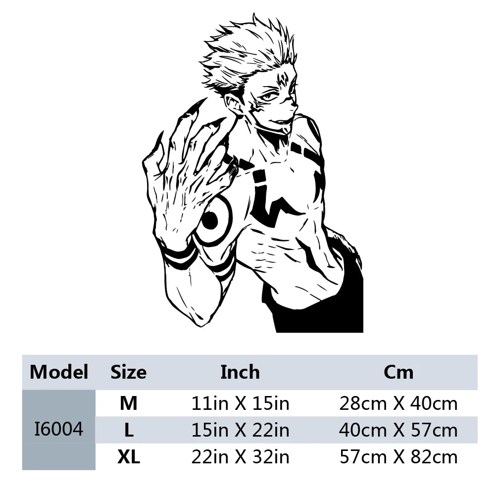 New Design Anime Jujutsu Kaisen Wall Stickers Removable Vinyl Mural Poster For Kids Room Living Room Home Decor Vinyl Decals