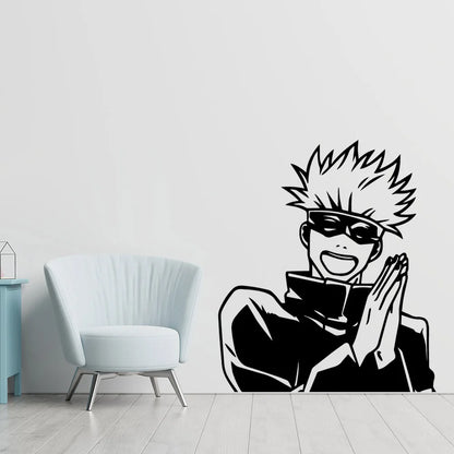 New Design Anime Jujutsu Kaisen Wall Stickers Removable Vinyl Mural Poster For Kids Room Living Room Home Decor Vinyl Decals