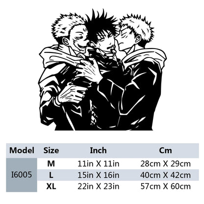 New Design Anime Jujutsu Kaisen Wall Stickers Removable Vinyl Mural Poster For Kids Room Living Room Home Decor Vinyl Decals