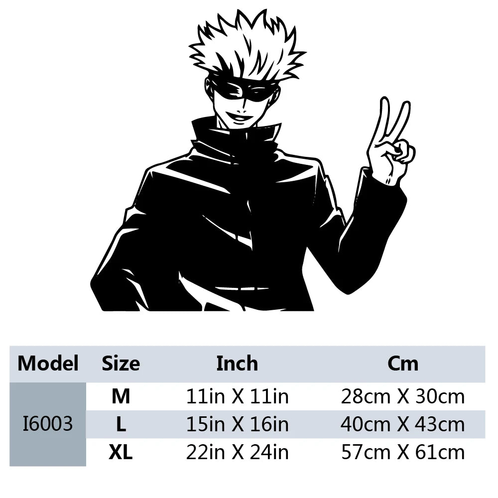 New Design Anime Jujutsu Kaisen Wall Stickers Removable Vinyl Mural Poster For Kids Room Living Room Home Decor Vinyl Decals