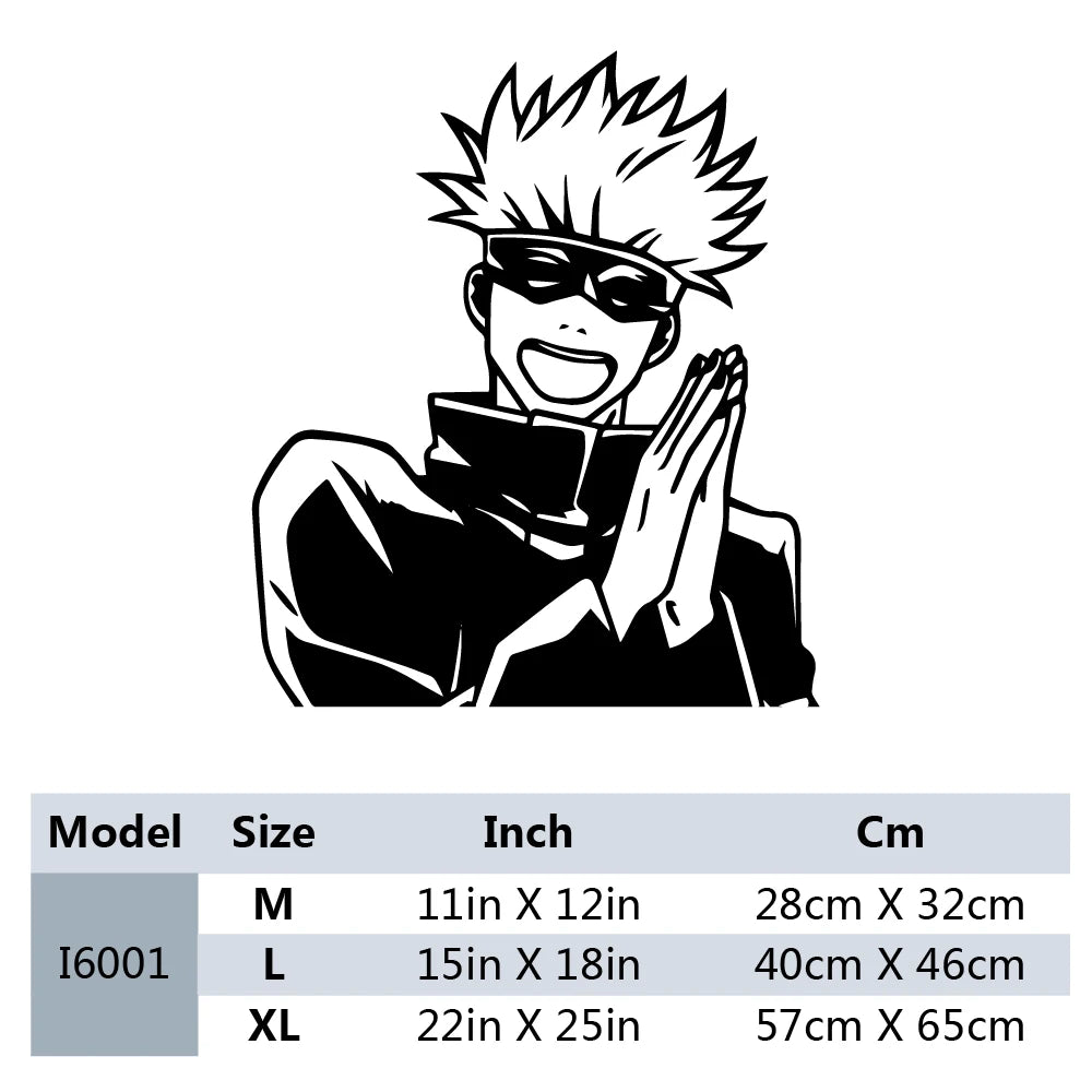 New Design Anime Jujutsu Kaisen Wall Stickers Removable Vinyl Mural Poster For Kids Room Living Room Home Decor Vinyl Decals