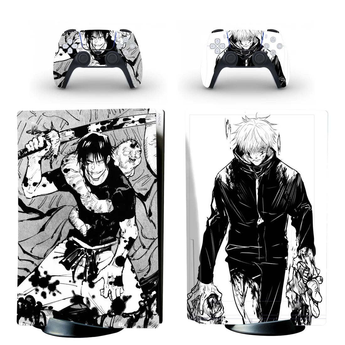 Jujutsu Kaisen Gojo Satoru PS5 Disc Skin Sticker for Playstation 5 Console & 2 Controllers Decal Vinyl Protective Disk Skins