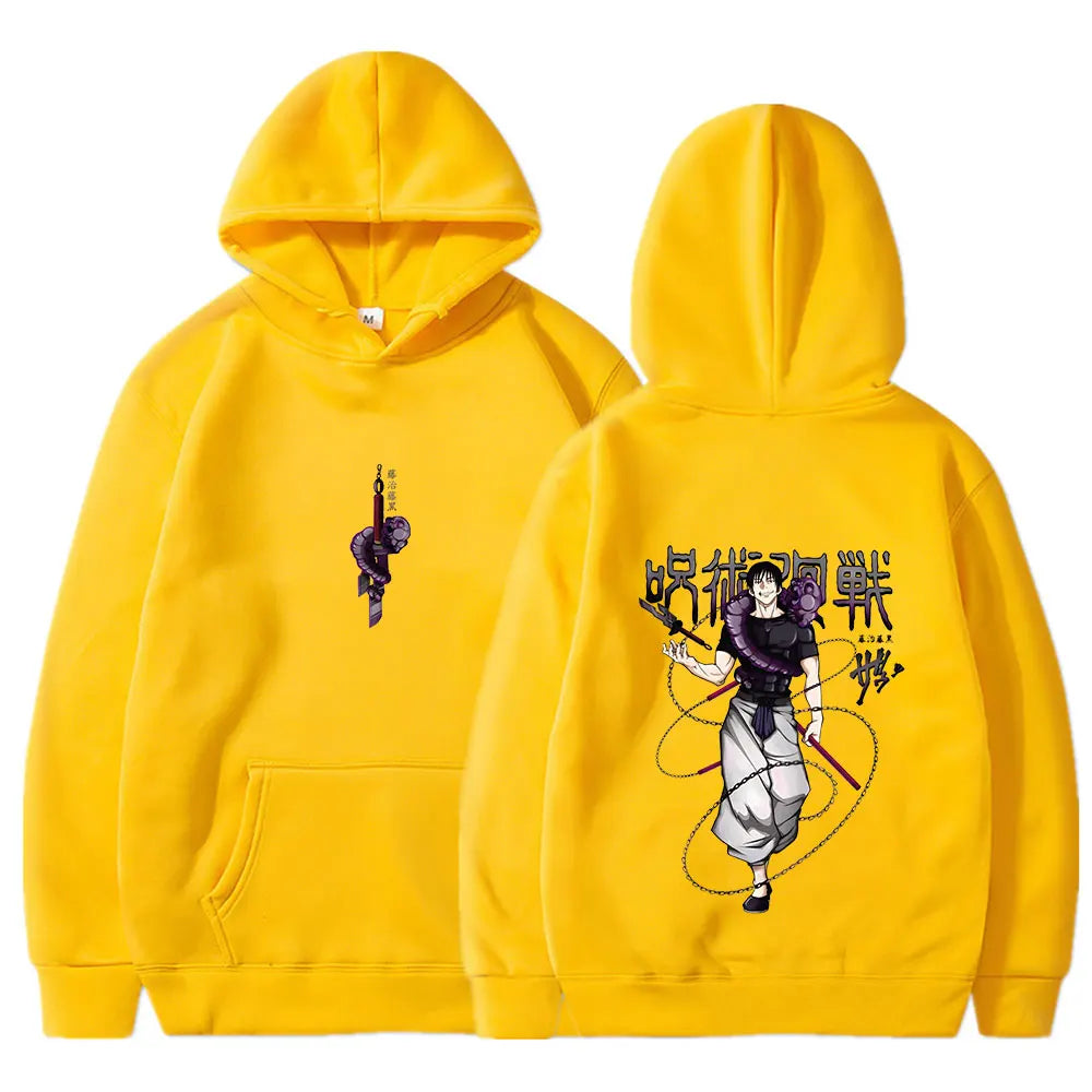 Jujutsu Kaisen Anime Hoodies Women Fushiguro Toji Print Hooded Sweatshirts Hip Hop Streetwear Gothic Pullover Men's Clothing - Jujutsu Kaisen Merch - Free Shipping Buy Now