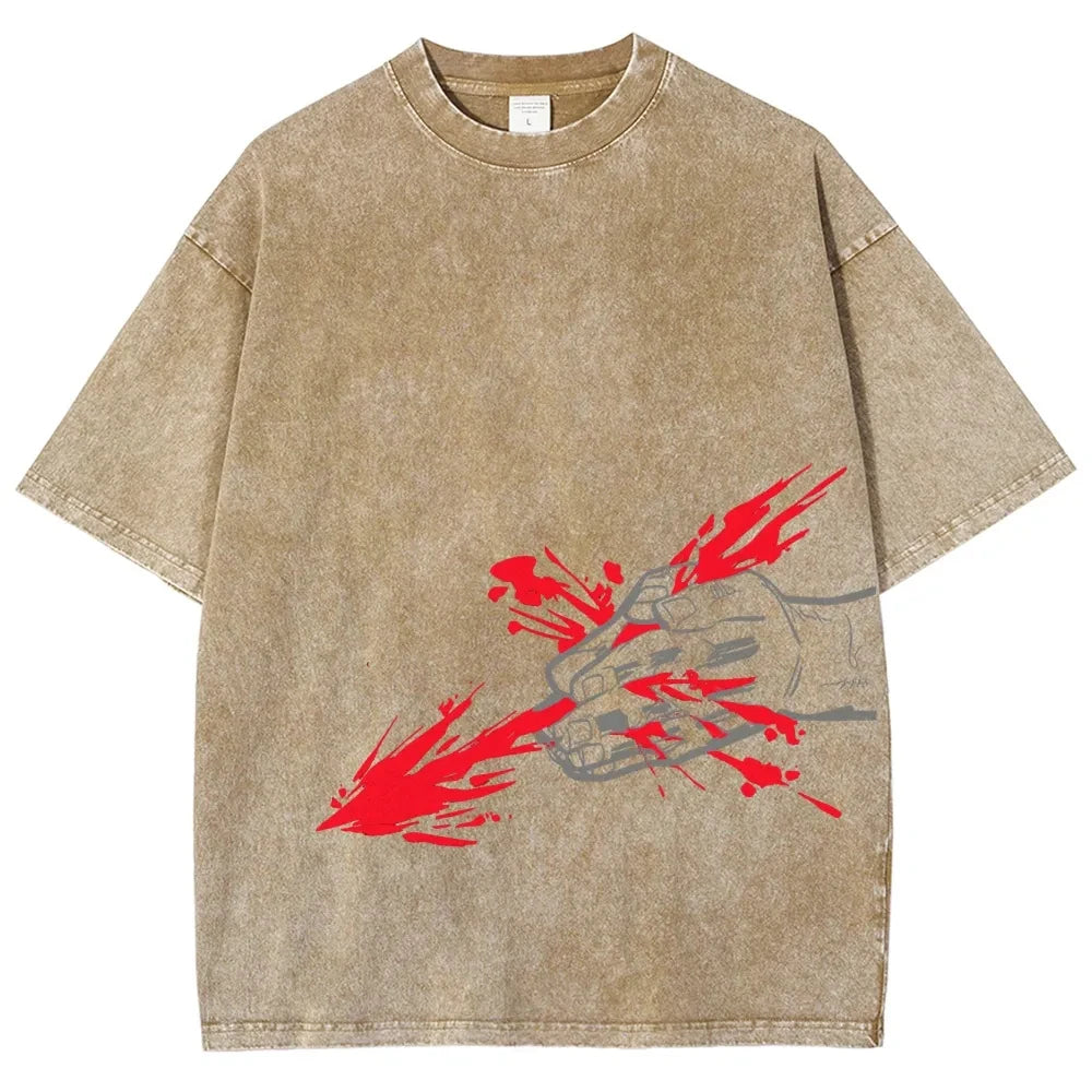 Vintage Jujutsu Kaisen CHOSO T-shirt Women's and Men's Anime Washed Cotton T Shirt Summer Harajuku Street Men Tops Clothing - Jujutsu Kaisen Merch - Free Shipping Buy Now