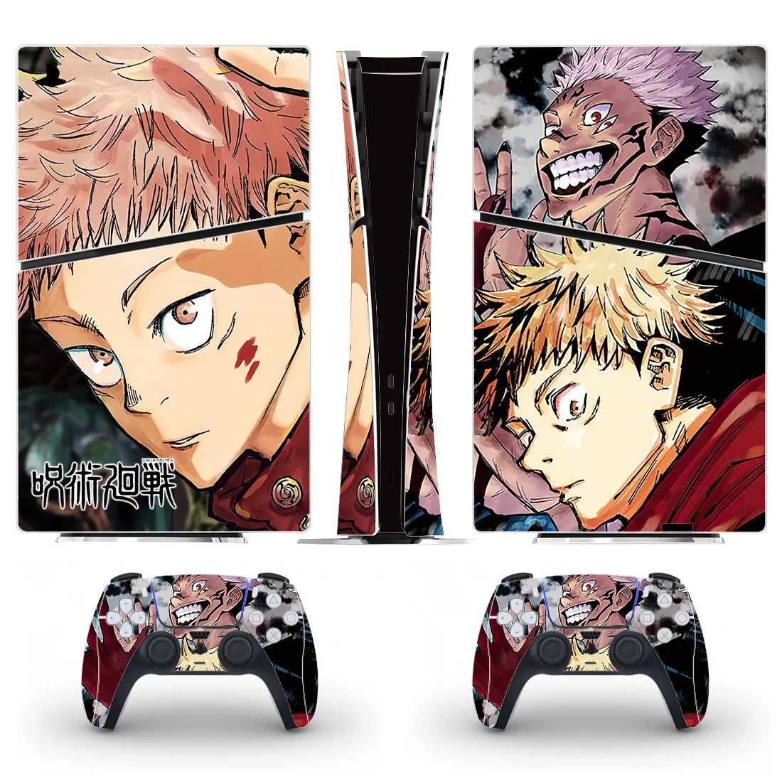 Anime Jujutsu Kaisen Gojo PS5 Slim Digital Skin Sticker Protector Decal Cover for Console Controller PS5 Slim Sticker Vinyl