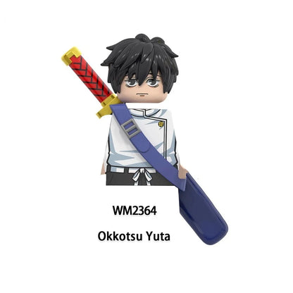 Jujutsu Kaisen Anime Cartoon Gojo Satoru Itadori Yuj Fushiguro Megumi Okkostu Yuta Building Blocks Mini Action Figures Kids Toy - Jujutsu Kaisen Merch - Free Shipping Buy Now