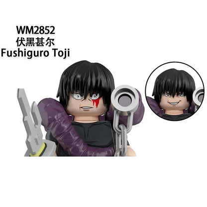 WM6200 WM6201 WM6202 Itadori Yuji Jujutsu Kaisen Set Building Blocks Mini Action Figure Toys