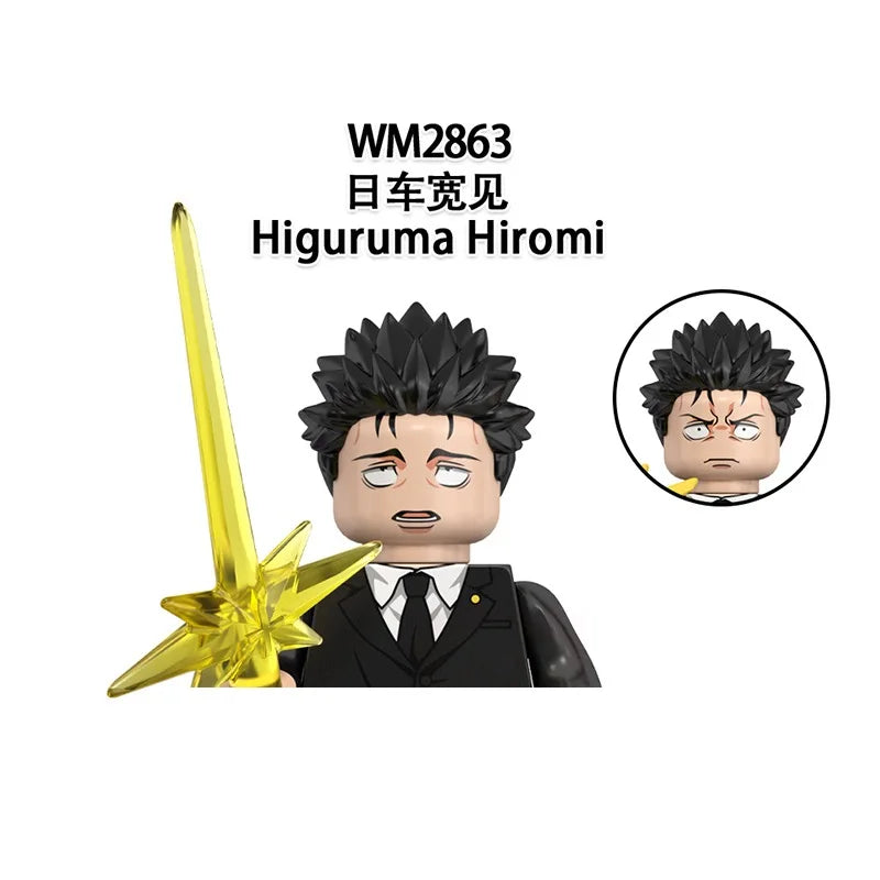 WM6200 WM6201 WM6202 Itadori Yuji Jujutsu Kaisen Set Building Blocks Mini Action Figure Toys