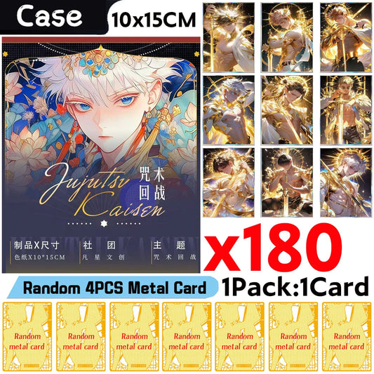 Vente en gros Fanxing Club Jujutsu Kaisen Collection Cartes Anime Japonais Booster Box Tcg Carte Jouet Loisirs Cadeaux