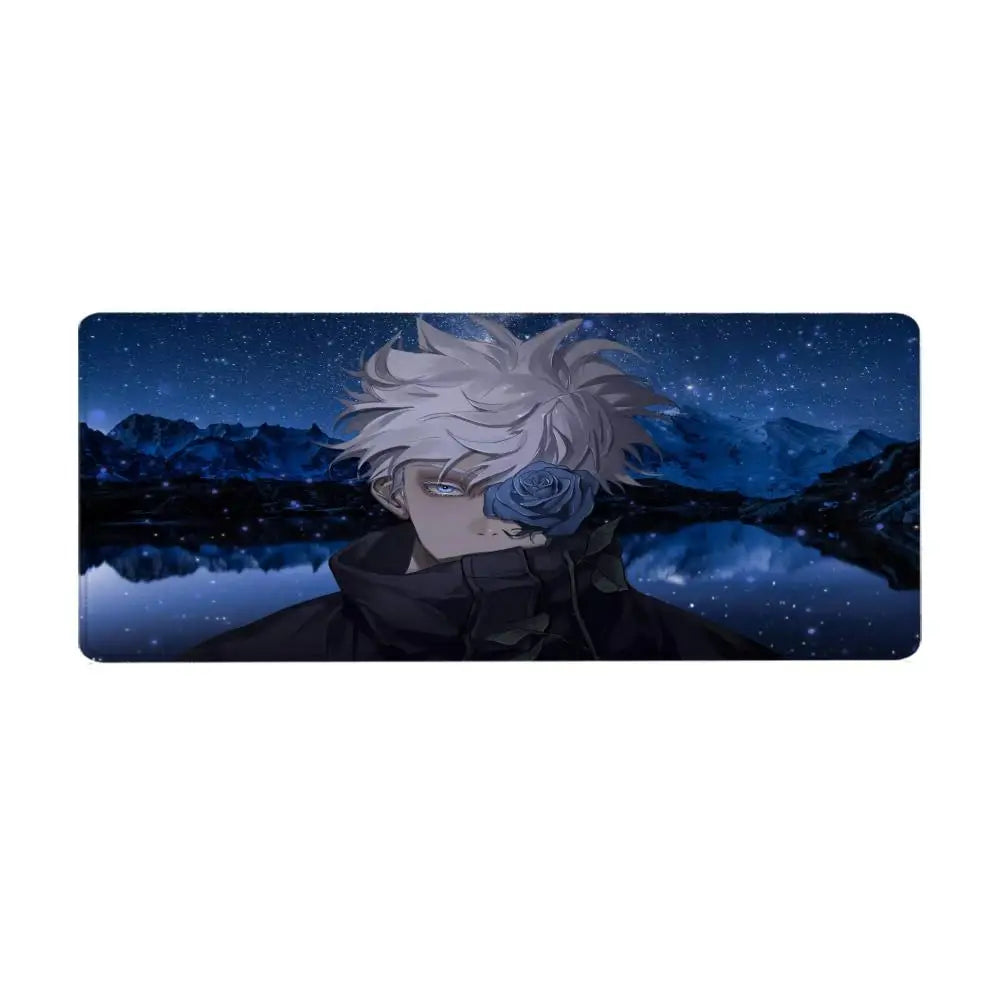 Jujutsu Kaisen Satoru Gojo Mouse Pad 90x40CM Non-slip Gaming Mousepad Gamer E-Sports Mouse Mat Mechanical Keyboard XXL Desk Mat