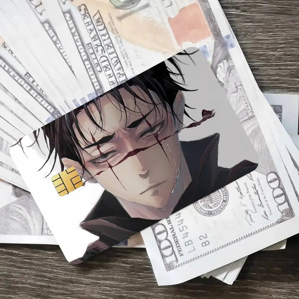 Cool Fashion Anime Popular Hot Top Jujutsu Kaisen Luxury Credit Card Film Debit Protect Bank Bus Card Sticker Skin