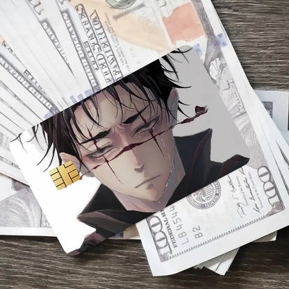 Cool Fashion Anime Popular Hot Top Jujutsu Kaisen Luxury Credit Card Film Debit Protect Bank Bus Card Sticker Skin