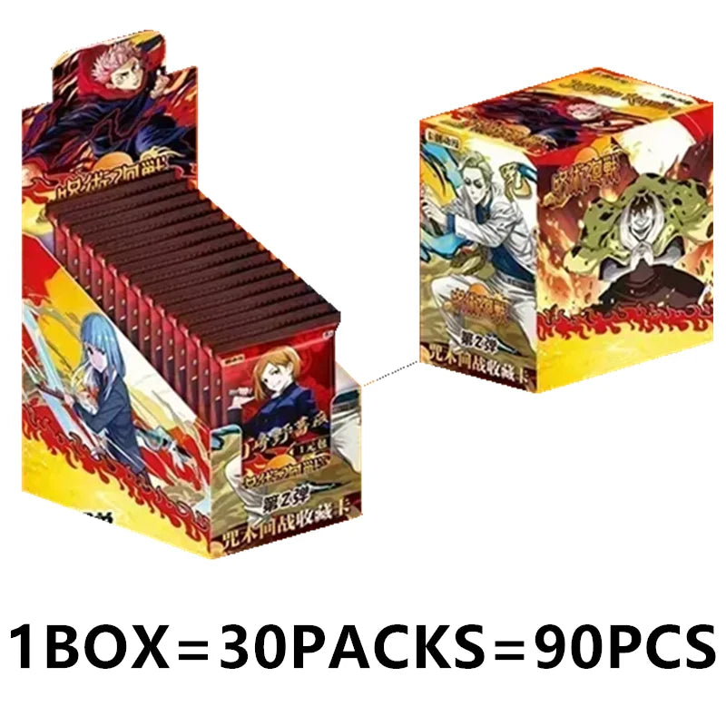 Genuine Jujutsu Kaisen Card Warlock Cards Gojo Satoru Fushiguro Megumi Itadori Yuji Cards Anime Peripheral Collection Cards Toy