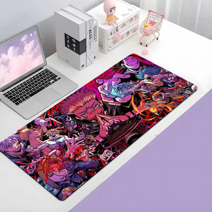 Japanese J-Jujutsu Kaisen k-Kugisaki G-Gojo Satoru Mouse Pad Large Gaming Mousepad with Thick Stitched Edge Non-Slip Desk Mat