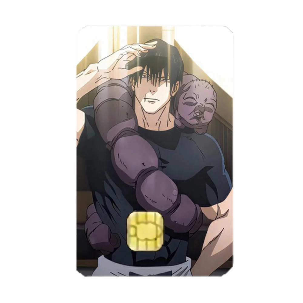 Toji Jujutsu Kaisen Fushiguro Stickers Cartoon Credit Visa Debit Bank Charge Card Bus Metro Waterproof Sticker Decal Decoration