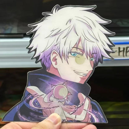 Anime Cartoon Jujutsu Kaisen Satoru Gojo 3D Motion Stickers Car Sticker Notebook Waterproof Decal Toy Motion Sticker Kids Gift