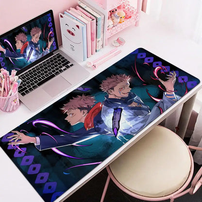 Jujutsu Kaisen Satoru Gojo Mouse Pad 90x40CM Non-slip Gaming Mousepad Gamer E-Sports Mouse Mat Mechanical Keyboard XXL Desk Mat