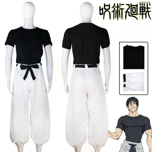 Anime Jujutsu Kaisen Season 2 Toji Fushiguro Cosplay Costume Wig Uniform Sorcerer Killer Halloween Costume for Women Men - Jujutsu Kaisen Merch - Free Shipping Buy Now