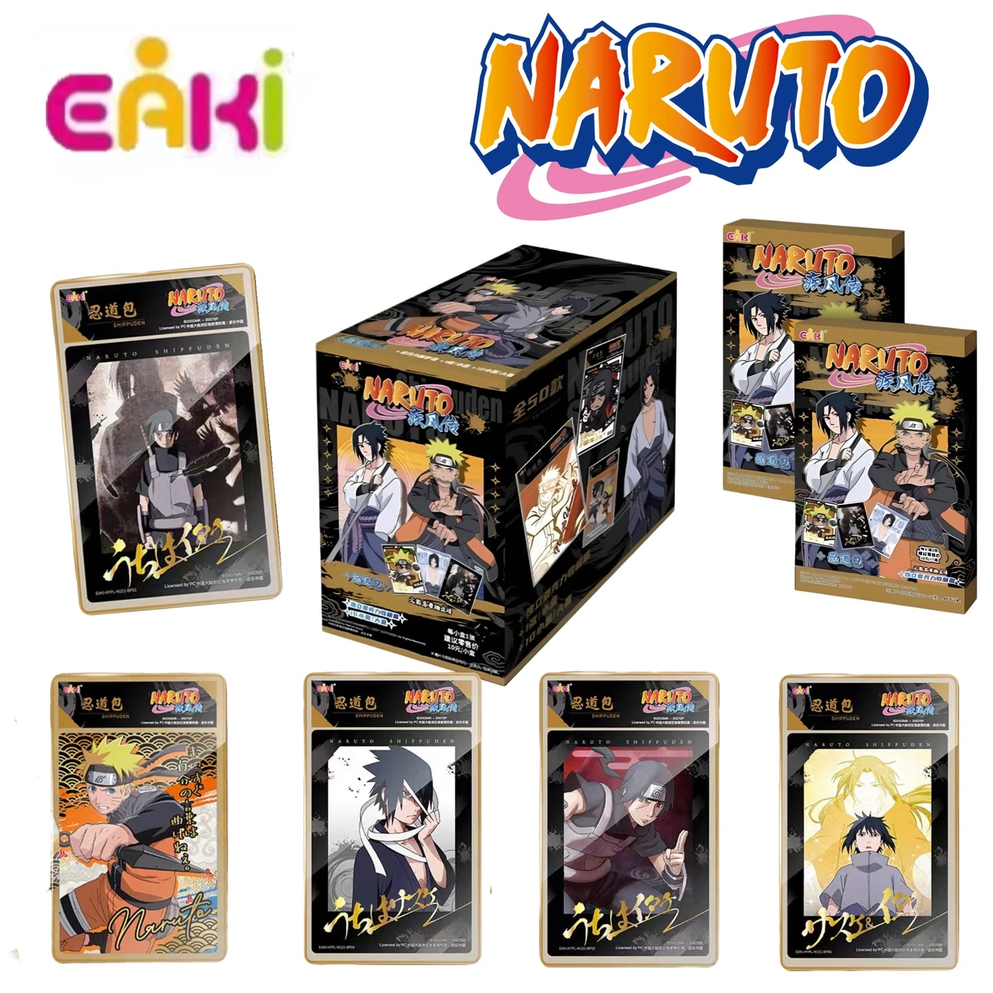 New In Original Box NARUTO Jujutsu Kaisen Cartoon Characters Collection Hobby Cards Gojo Satoru Naruto Uzumaki Children's Gift