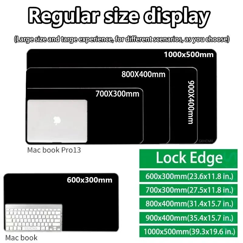 Large Mouse Pad Gaming Anime Jujutsu Kaisen Zenin Naoya Mousepad LockEdge Computer Keyboard Desk Mat Rubber Base Mouse Mats