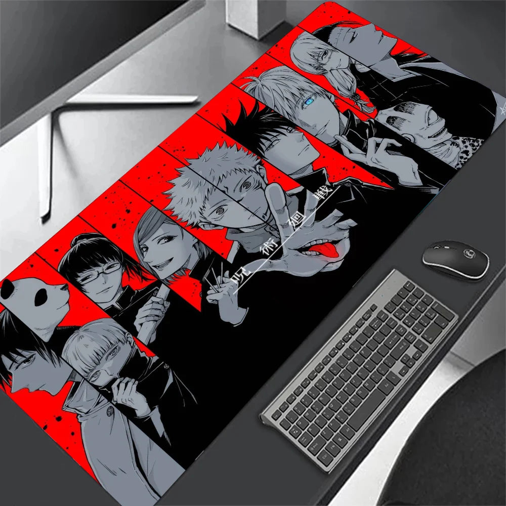Jujutsu Kaisen XXL Mouse Pad Anime Gojo Satoru Large Gaming Mousepad Gamer Company Keyboard Mouse Mats Carpet Computer Desk Mat