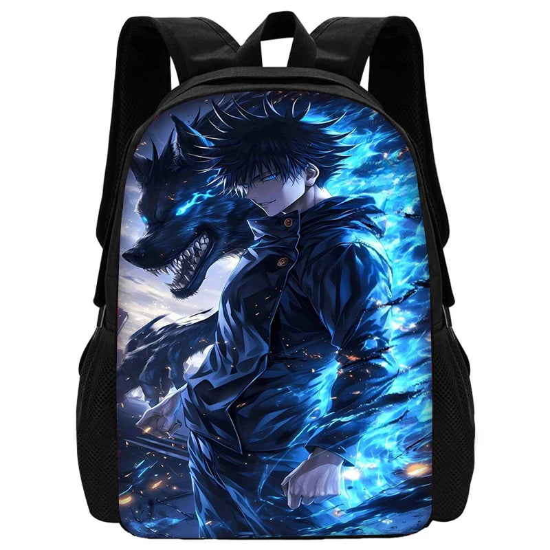 Ensemble de sacs à dos d'école Jujutsu Kaisen Satoru Gojo pour enfants, avec sac à bandoulière, sacs à crayons, sacs d'école pour garçons et filles, meilleur cadeau