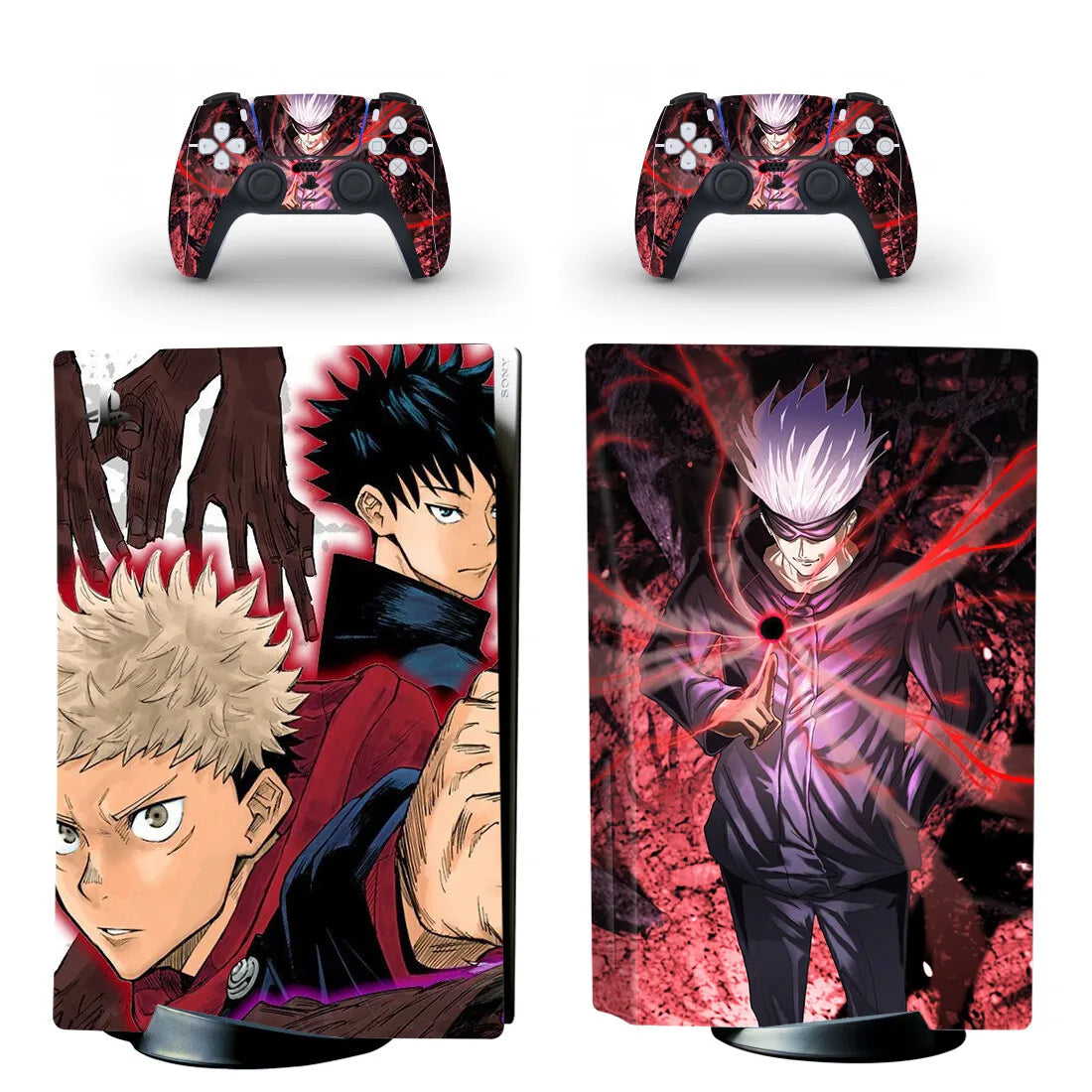 New Anime Jujutsu Kaisen Gojo PS5 Disc Skin Sticker Decal Cover for Console Controller PS5 Standard Disk Skin Sticker Vinyl