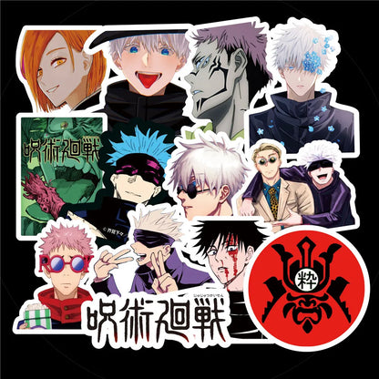 50PCS Jujutsu Kaisen Stickers Decals for Phone Laptop Notebook Suitcase Guitar DIY Cartoon Aesthetic Stickers