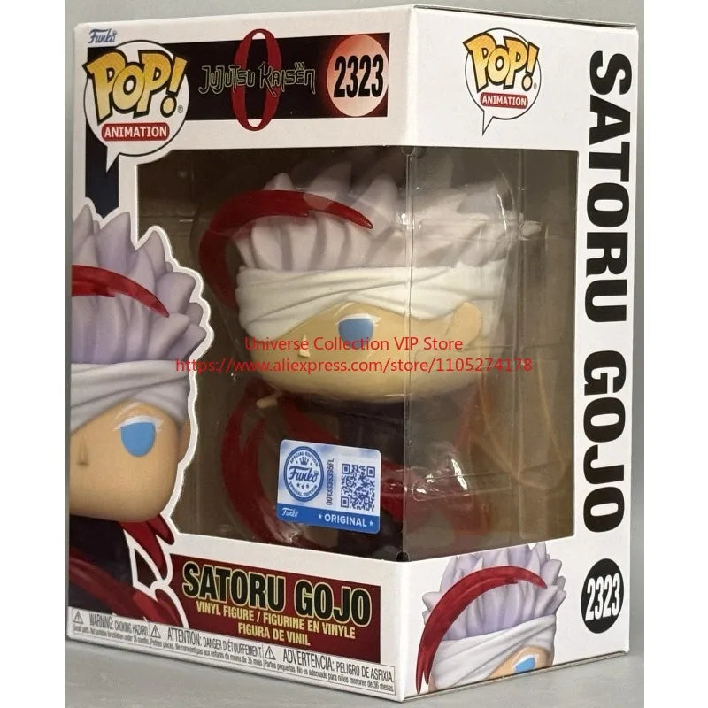 Funko Pop Jujutsu Kaisen 0 Satoru Gojo Yuta Okkotsu #2322 #2323 Red Energy Vinyl Figure Anime Collectible For Hobby Collectors