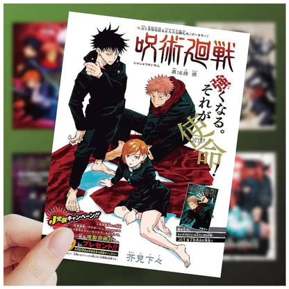 10/30/60pcs Jujutsu Kaisen Poster Anime Stickers Cartoon Decals Toys Waterproof DIY Stationery Laptop Cool Satoru Gojo Sticker