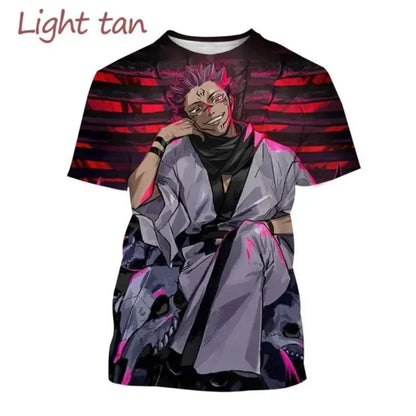 Jujutsu Kaiju Kaisen Gojo Satoru 3D Print T-shirt for Men and Itadoru Yuji, Graphic Fashion Clothes - Jujutsu Kaisen Merch - Free Shipping Buy Now