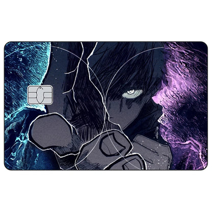 Jujutsu Kaisen Credit Card Skin Sticker Gojo Satoru Stickers for VISA JCB Mastercard and Other IC Bank Card Decoration Protect