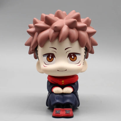 Anime Kawaii Fushiguro Lookup Ryomen Sukuna Toy Gojo Jujutsu Kaisen Mini Figures Geto Suguru Sitting Figure PVC Collection Dolls - Jujutsu Kaisen Merch - Free Shipping Buy Now