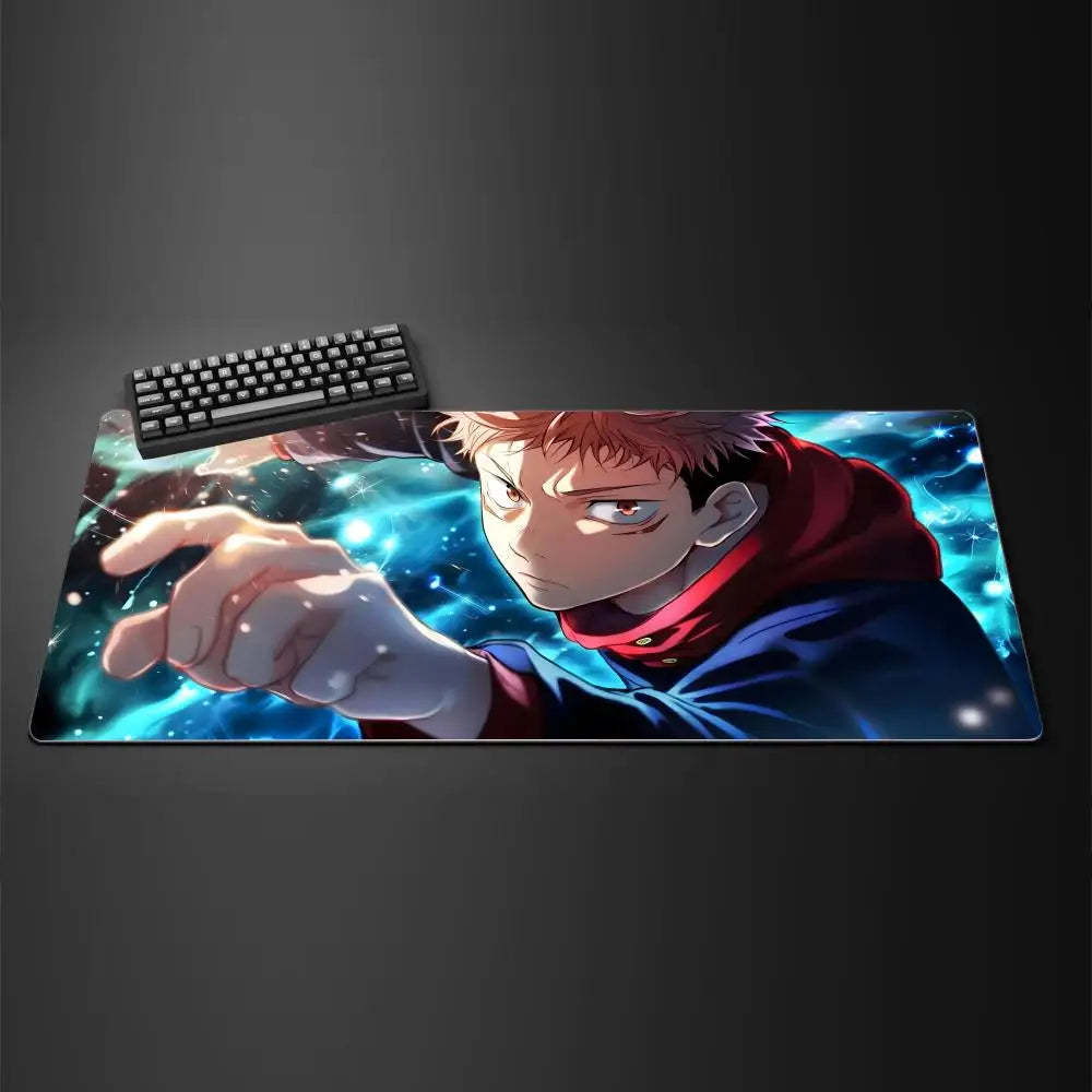 Jujutsu Kaisen Itadori Yuji Mouse Pad Mousepad Large Gaming Mouse Pad LockEdge Thickened Computer Keyboard Table Desk Mat