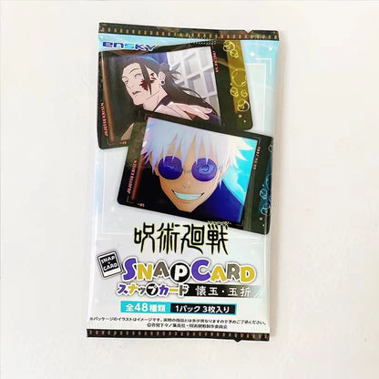 Cartes de dessin animé Jujutsu Kaisen Gojo Satoru Itadori Yuji Fushiguro Megumi, carte Flash, marque-page pour cadeaux de Collection 