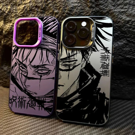 Coque antichoc Anime pour iPhone 16e, 16, 14, 15, 13, 11 Pro Max, Jujutsu Kaisen Choso ART, 15 Plus, 12 Mini, 16e 