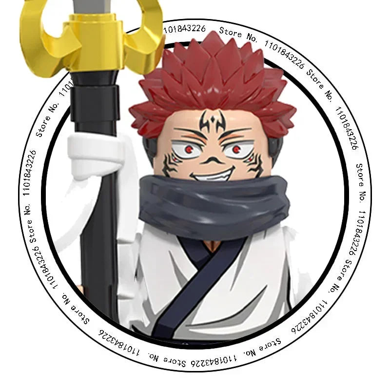 Jujutsu Kaisen Bleach Building Blocks Itadori Yuji Gojo Satoru Ryomen Sukuna Mini Action Figure Accessories Christmas Gifts