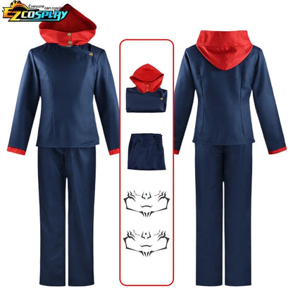 Itadori Yuji Cosplay Anime Jujutsu Kaisen Itadori Yuji Cosplay Costume Wig Jacket Pants Uniform Wig Suit Halloween Costumes - Jujutsu Kaisen Merch - Free Shipping Buy Now