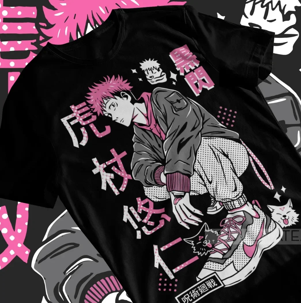 Itadori Yuji T-Shirt Megumi Gojo Satoru Jujutsu Kaisen Anime Manga Soft Tee - Jujutsu Kaisen Merch - Free Shipping Buy Now