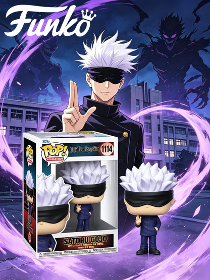 Funko POP - Satoru Gojo-#1114-Anime character figurines, collector figurines, anime fans, creative birthday gifts, anime fan