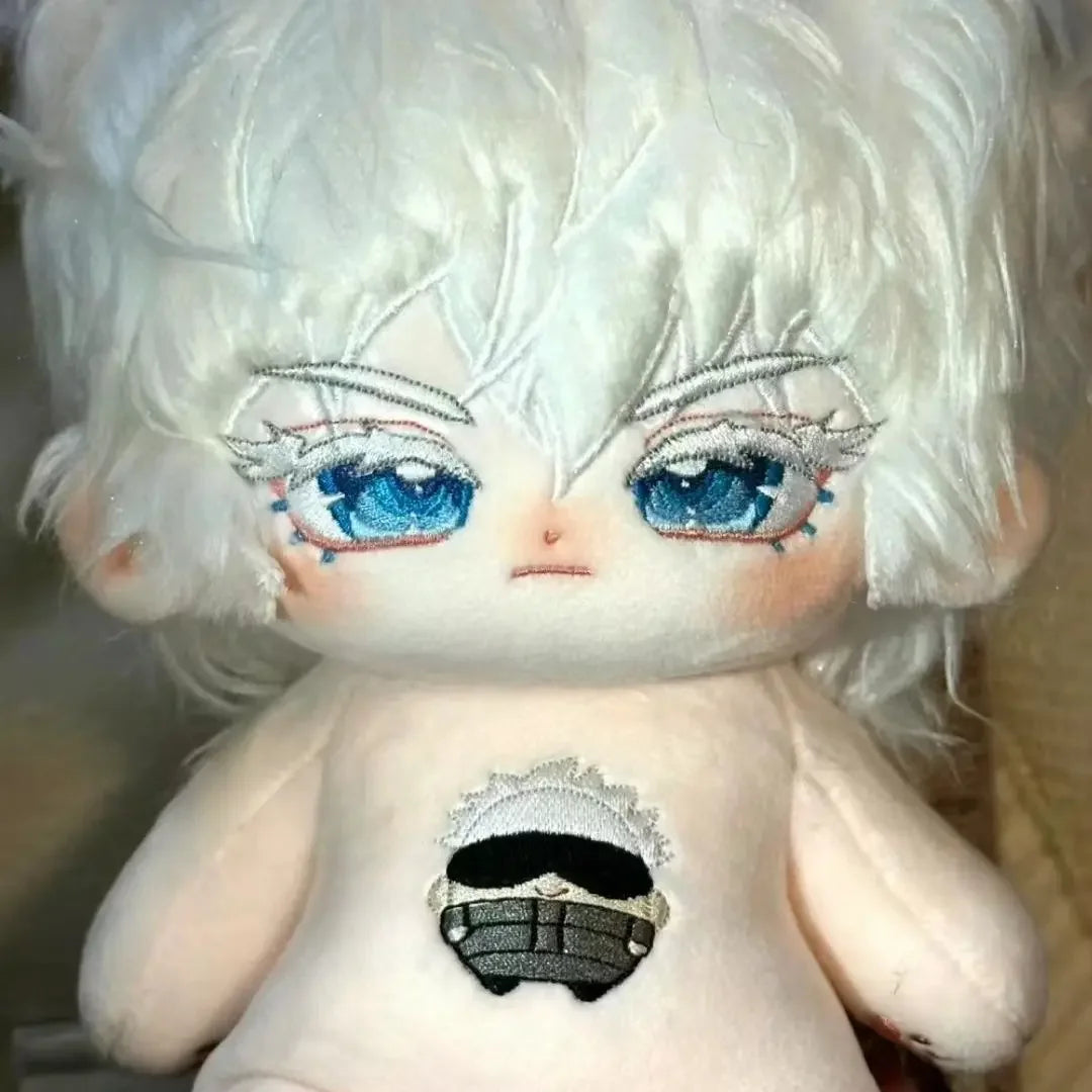 20cm Jujutsu Kaisen Satoru Gojou Dress-up Doll Anime Peripheral Stuffed Plush Doll Cartoon Cotton Doll Children Adults Cute Toys - Jujutsu Kaisen Merch - Free Shipping Buy Now
